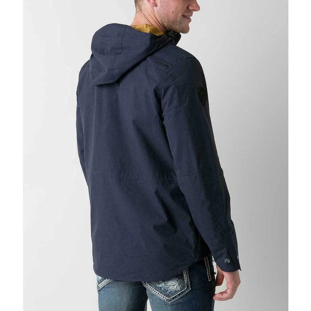 Oakley Men's Infantry HydroFree Water Repellant Hooded Jacket - Navy Blue - Picture 3 of 3